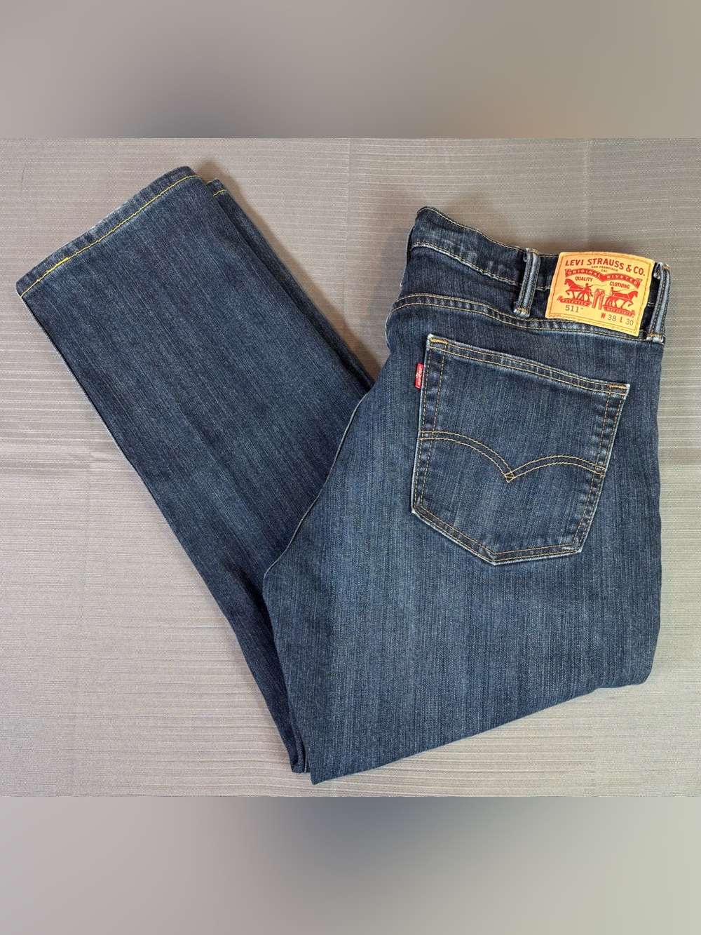 Levi’s 511 Slim Fit Jeans Mens W38 L30 Dark Wash Stretch Denim Pants